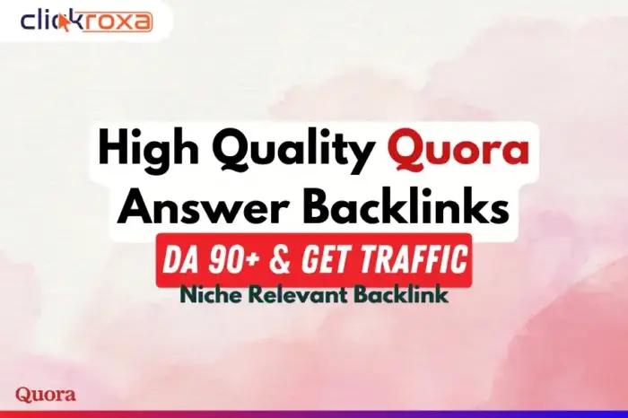 Niche Relevant Quora Answer SEO Best Backlink